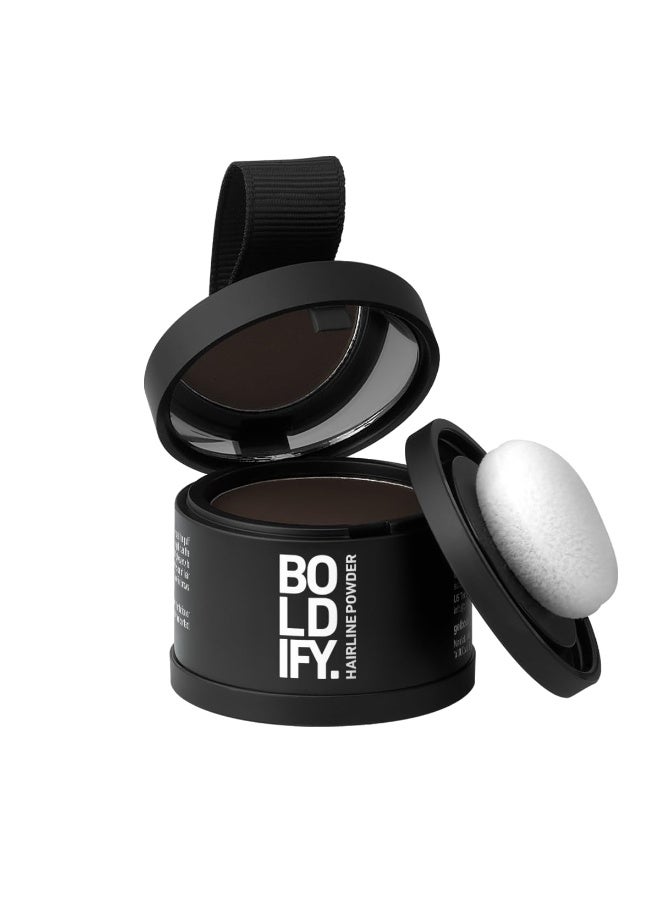 BOLDIFY Hairline Powder - Root Touch Up Hair Color for Gray Coverage - Bald Spot Concealing Hair Powder for Women and Men - 48-Hour Stain-Proof - Auburn